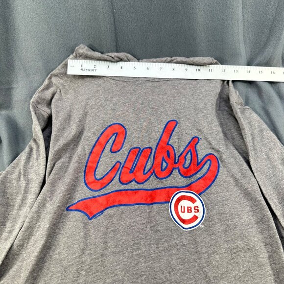 Genuine Merchandise Men's Size Large Hoodie Lightweight Chicago Cubs Gray NWOT - Picture 5 of 12